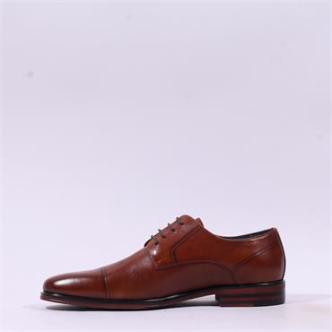 Tommy Bowe Skiv Toecap Laced Dress Shoe - Whiskey